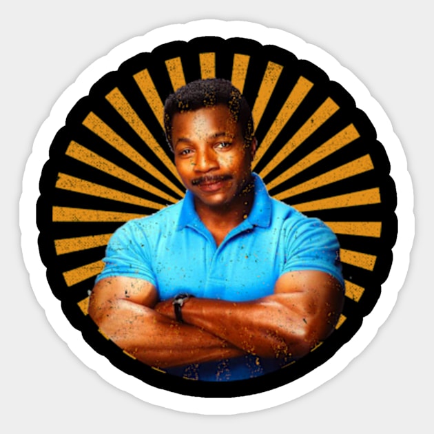 Carl Weathers - vintage Sticker by KurKangG